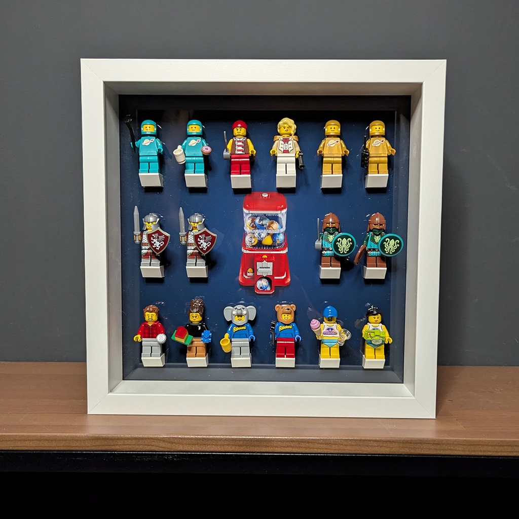 Displayrahmen für LEGO® Spielzeugautomat mit Minifiguren - ideas 21358 (Motiv 2)