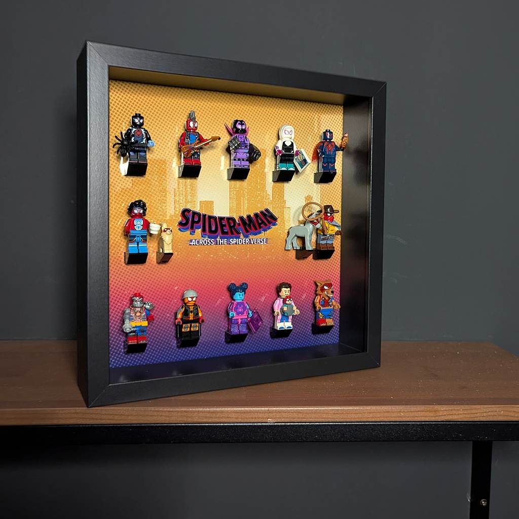 Displayrahmen für LEGO® Minifigurenserie Spiderman - Across the Spider-Verse 71050
