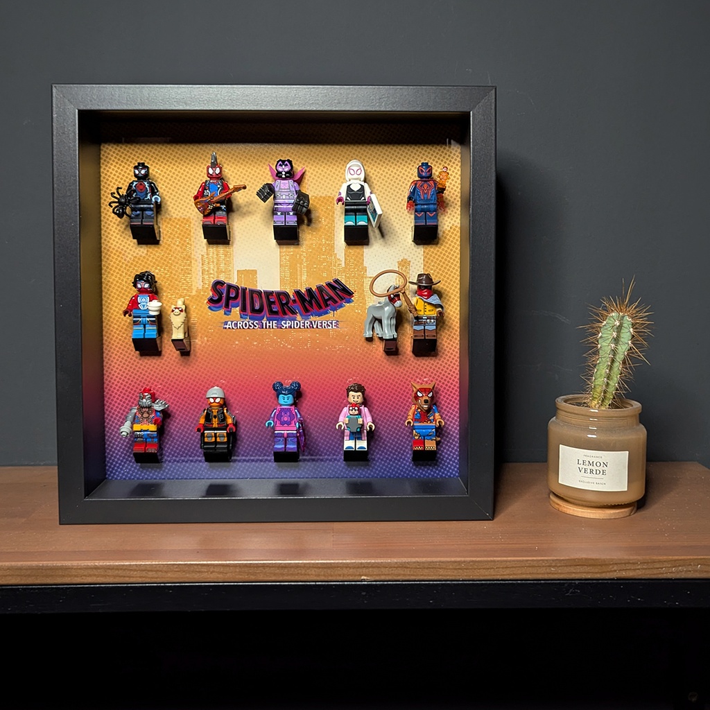 Displayrahmen für LEGO® Minifigurenserie Spiderman - Across the Spider-Verse 71050