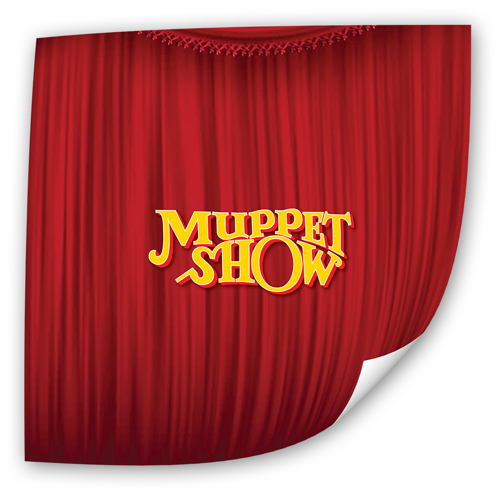 Fotoeinleger Muppets - Motiv: Vorhang (25x25 cm)