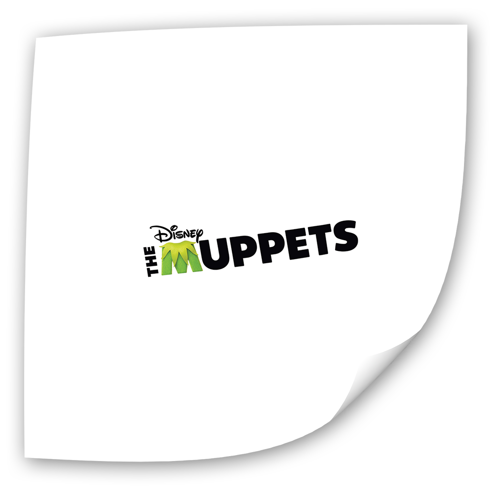 Fotoeinleger Muppets - Motiv: Logo weiß (25x25 cm)