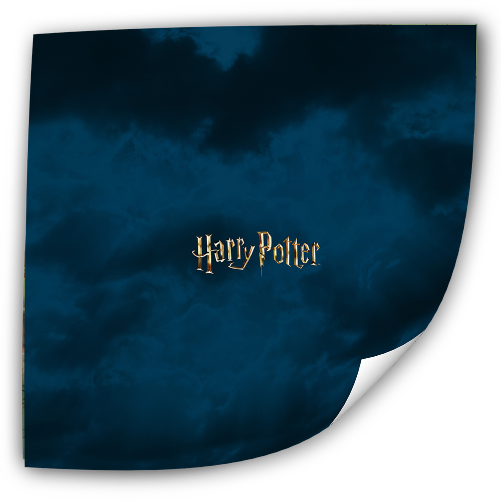 Fotoeinleger für Minifiguren Harry Potter - Motiv: Dunkle Wolken (25x25 cm)