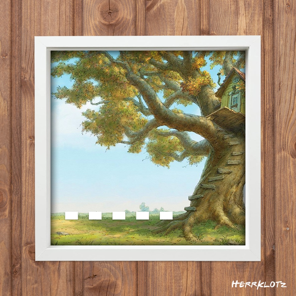 Displayrahmen für LEGO® Winnie Pooh Minifiguren - Motiv: Tigger's Haus