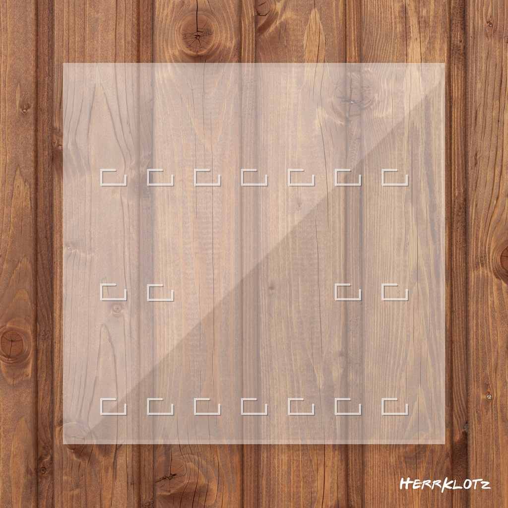 [plate-17-6-4-7] Acrylplatte 17er (6-4-7) (25x25cm)