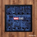 Displayrahmen für LEGO® Minifiguren Serie Marvel - Motiv: Comics