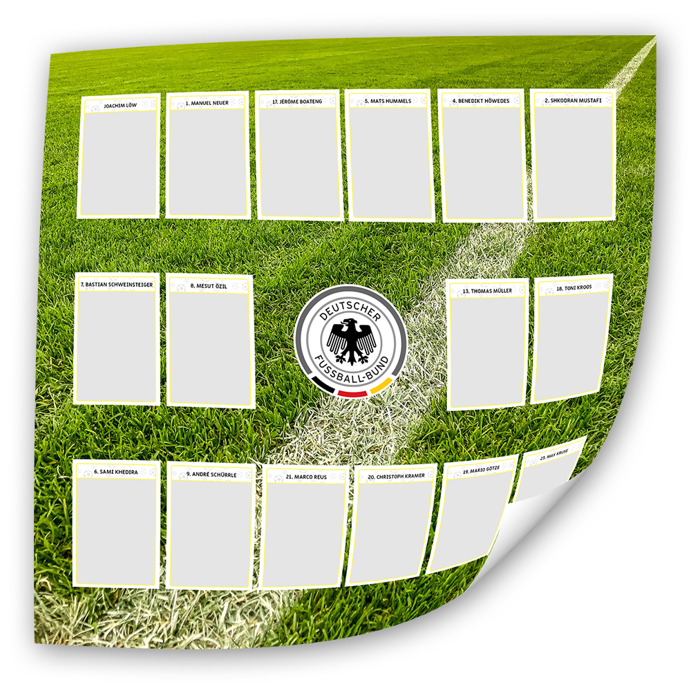 Fotoeinleger DFB - Die Mannschaft - Motiv Stickeralbum (25x25 cm)