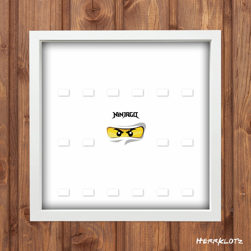 Displayrahmen für LEGO® Minifiguren - Ninjago - Weiß (Weiß)