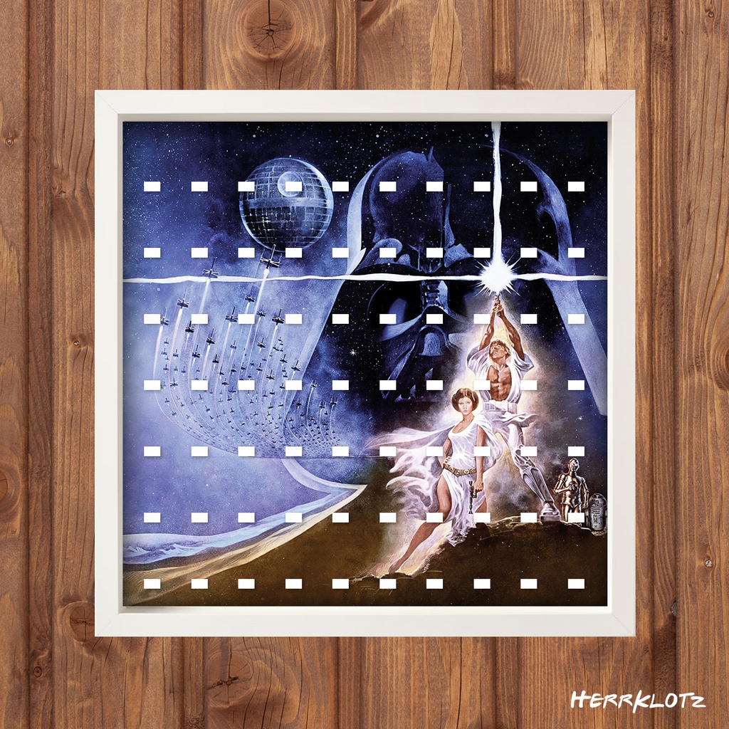 Displayrahmen für LEGO® Star Wars Minifiguren - Motiv: Classic Poster (50x50) (70)