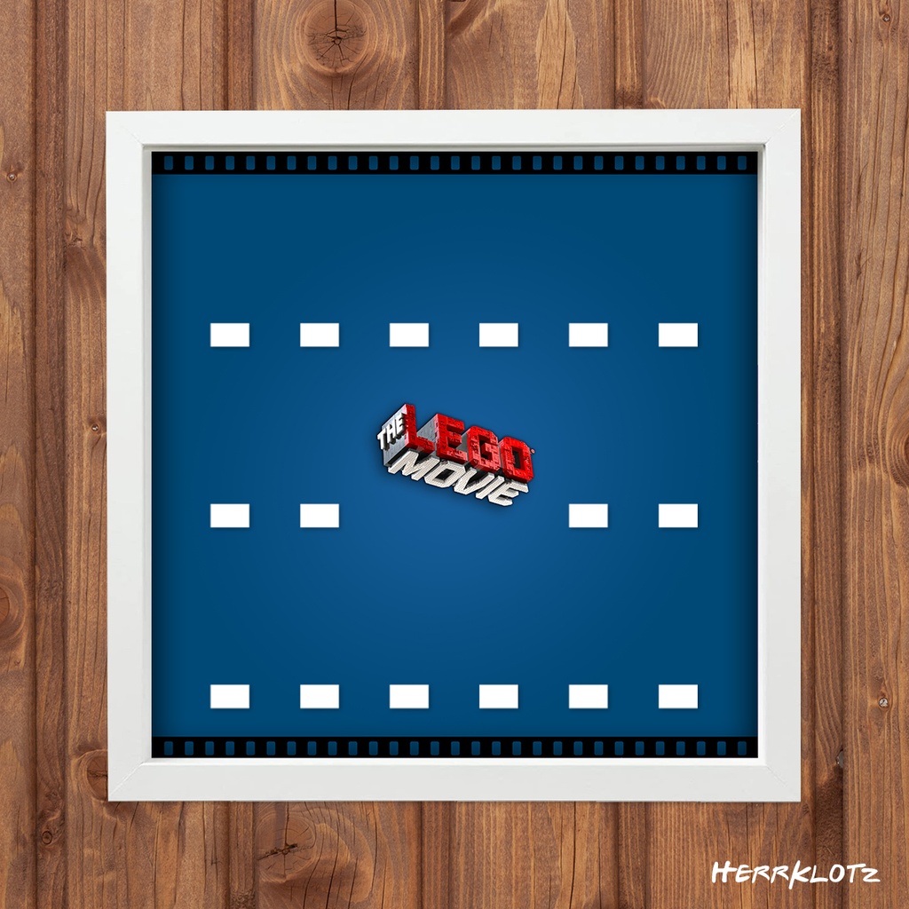 Displayrahmen für LEGO® Movie Minifiguren Serie (Weiß)