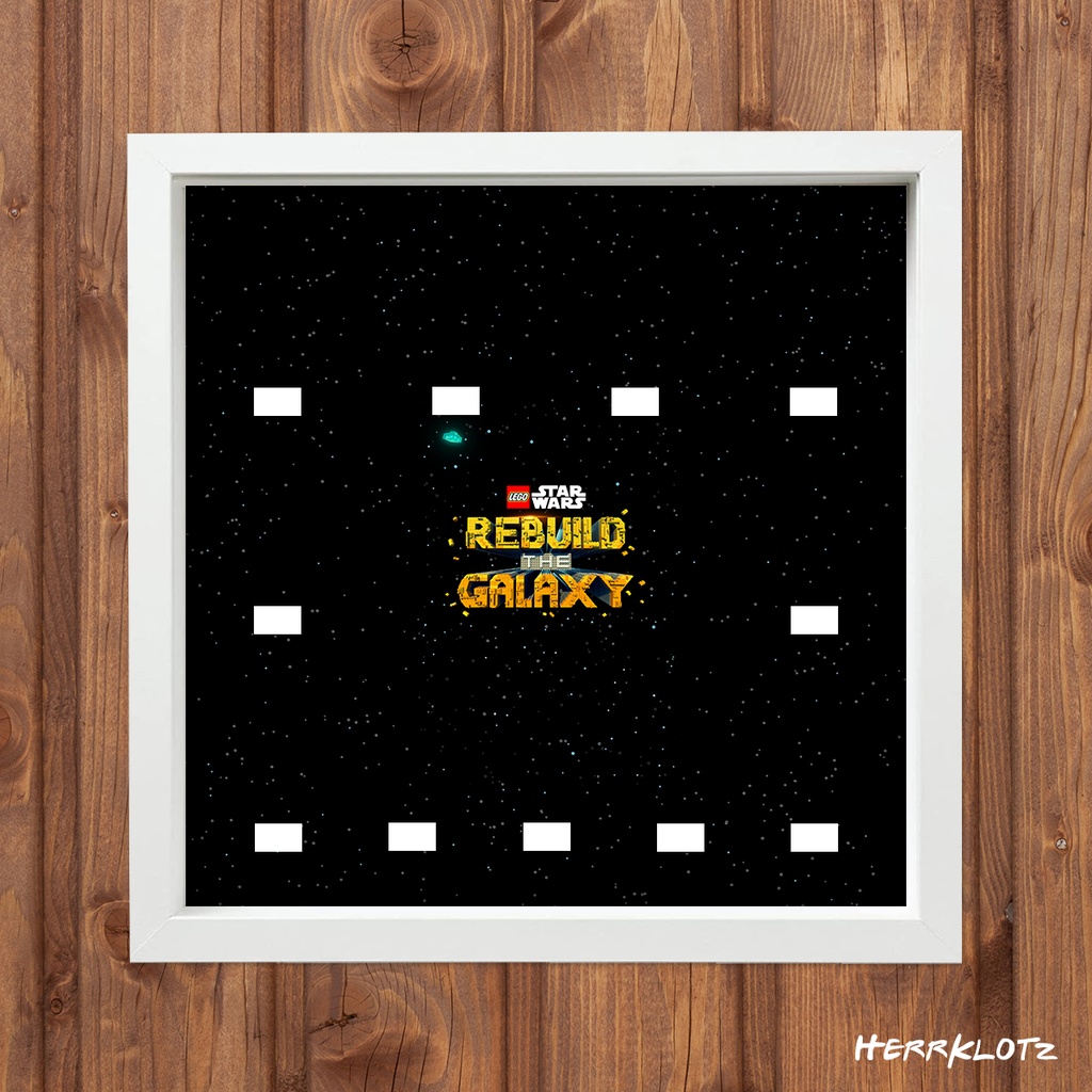 Displayrahmen für LEGO® Star Wars - Rebuild the Galaxy (Weiß)