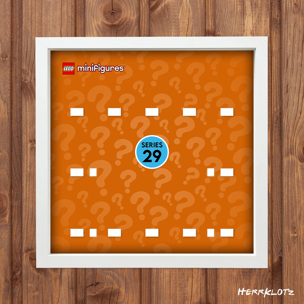 Displayrahmen für LEGO® Minifiguren Serie 29 (Weiß)