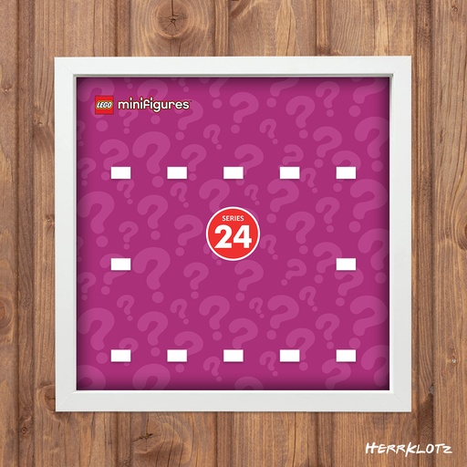 Displayrahmen für LEGO® Minifiguren Serie 24